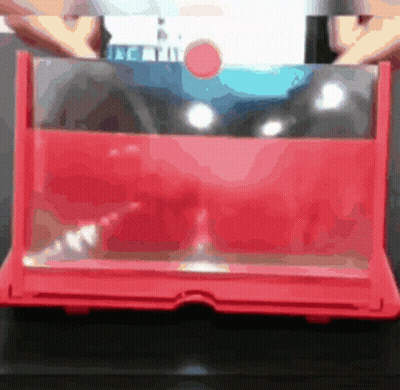 Person Holding Red Laptop GIF