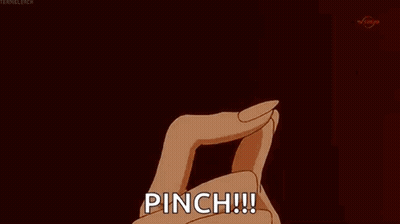 Person Holding Red Lightning Bolt Saying Pinch GIF
