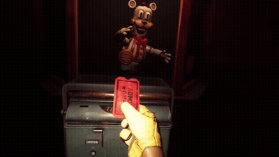 Person Holding Red Ticket Saying Admit One GIF