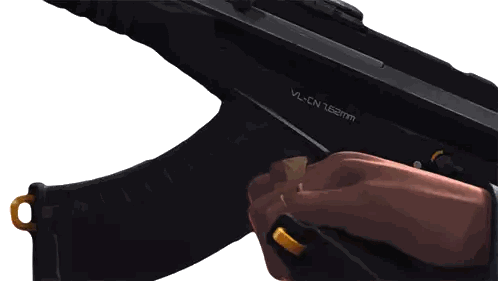 Person Holding Rifle VL-CN 152Mm Sticker