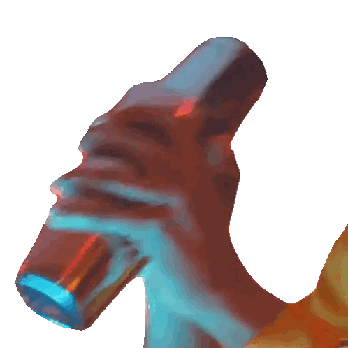 Person Holding Shaker Sticker