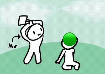 Person Holding Shovel Saying Me GIF