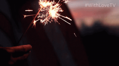 Person Holding Sparkler July 4 GIF