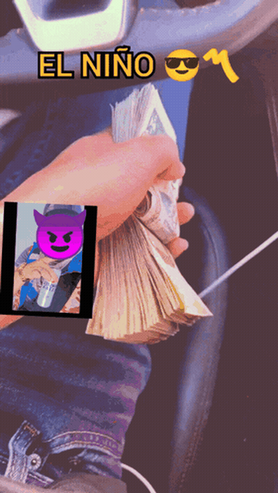 Person Holding Stack Of Money With El Niño GIF
