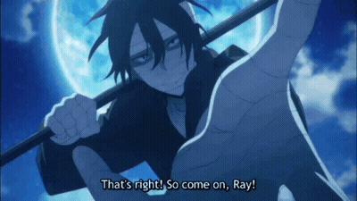Person Holding Stick Saying That's Right So Come On Ray GIF