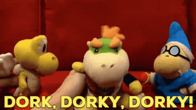 Person Holding Stuffed Animal Saying Dork Dorky GIF