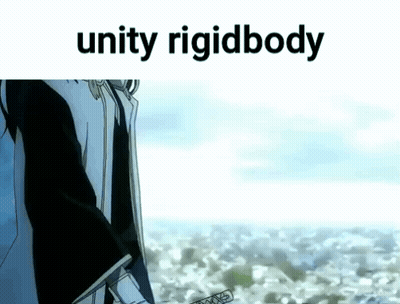 Person Holding Sword In Front Of City Unity Rigidbody GIF