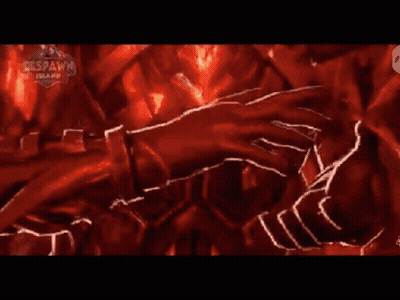 Person Holding Sword In Video Game Red Background GIF