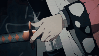 Person Holding Sword Pointing Finger GIF