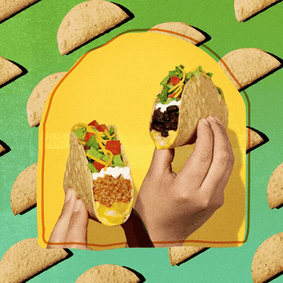 Person Holding Taco GIF