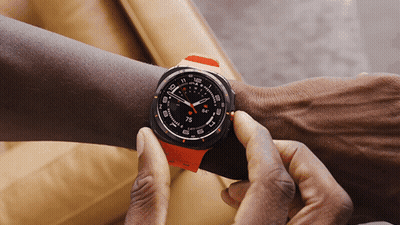 Person Holding Watch Showing 7:55 GIF
