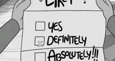 Person Holding Yes Definitely Paper GIF