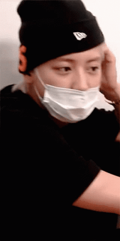 Person In Beanie With Mask Letter S GIF