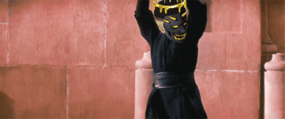 Person In Black Robe And Mask GIF