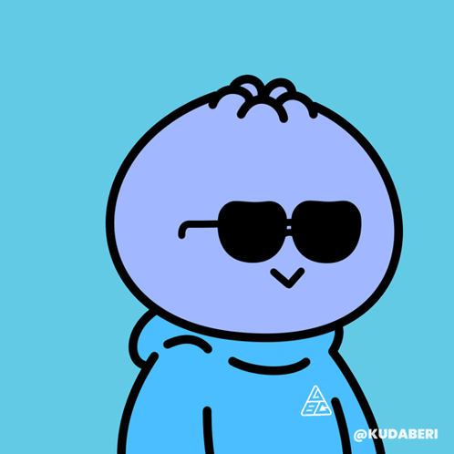 Person In Blue Hoodie And Sunglasses GIF