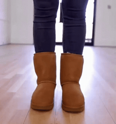 Person In Brown Ugg Boots GIF