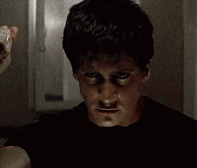 Person In Bunny Costume With Glowing Eyes GIF