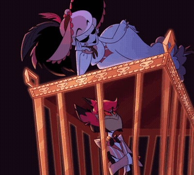 Person in Cage With Letter S