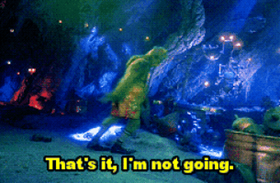 Person In Cave Saying That's It I'm Not Going GIF