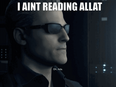 Person In Chair Saying I Aint Reading Allat GIF