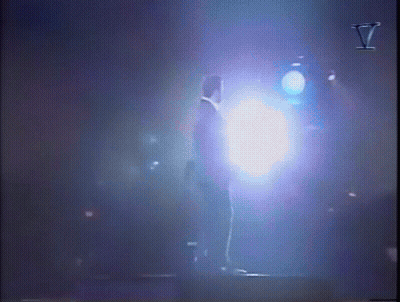 Person In Dark Room With Blue Light GIF