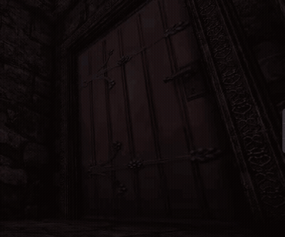 Person In Dark Room With Smoke From Doorway GIF