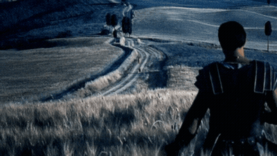 Person In Field With No Parking Sign GIF