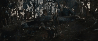 Person In Forest GIF