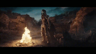 Person In Front Of Fire With Cayde Time Valley GIF