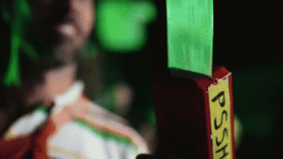 Person In Front Of Psh Sign GIF