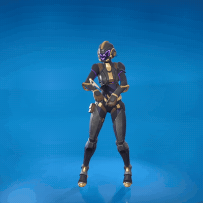 Person In Futuristic Suit Dancing Arms Outstretched GIF
