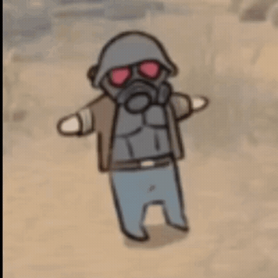 Person In Gas Mask And Sunglasses GIF