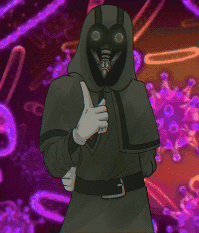 Person In Gas Mask Giving Thumbs Up GIF