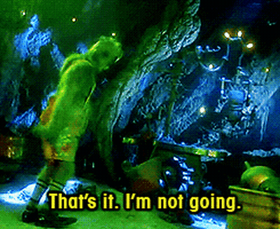 Person In Green Costume Saying That's It I'm Not Going GIF