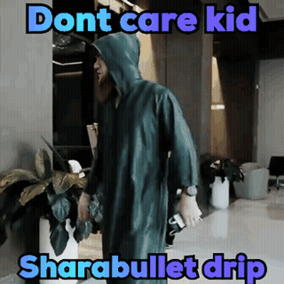 Person In Green Raincoat Saying Dont Care Kid Sharabullet Drip GIF