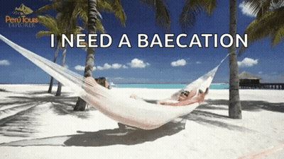 Person In Hammock Beach I Need A Baecation GIF