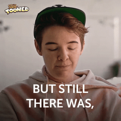 Person In Hat And Hoodie Saying But Still There Was GIF