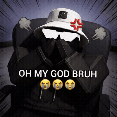 Person In Hat And Sunglasses Saying Oh My God Bruh GIF