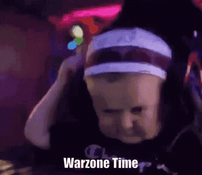 Person In Headband And Hat Playing Warzone Time GIF