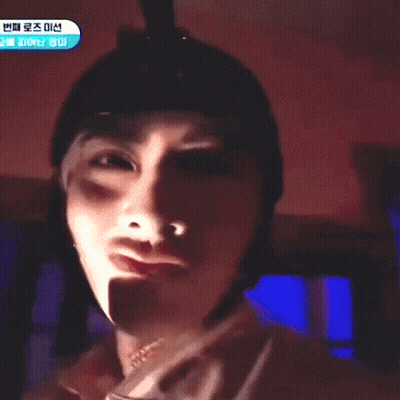 Person In Helmet Making Silly Face GIF