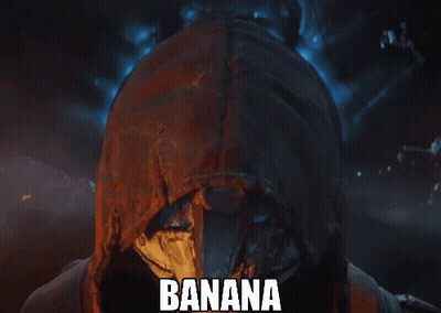 Person In Hood With Banana GIF