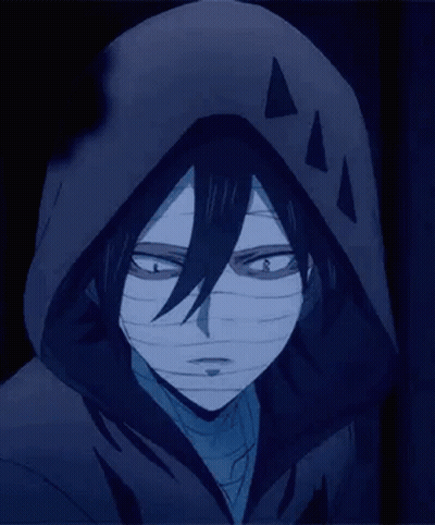 Person In Hooded Jacket With Mask GIF