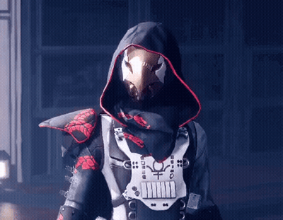Person In Hooded Jacket With Skull GIF