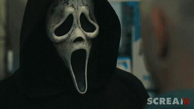 Person In Hooded Mask Saying Scream GIF
