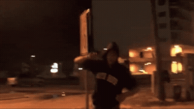 Person In Hoodie Saying State State GIF