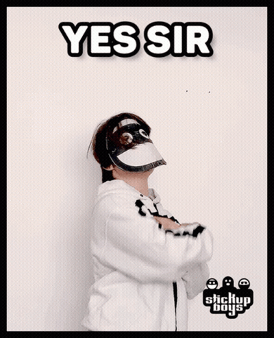 Person In Mask Giving Thumbs Up Saying Yes Sir GIF