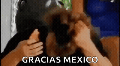 Person In Mask Thumbs Up Gracias Mexico GIF