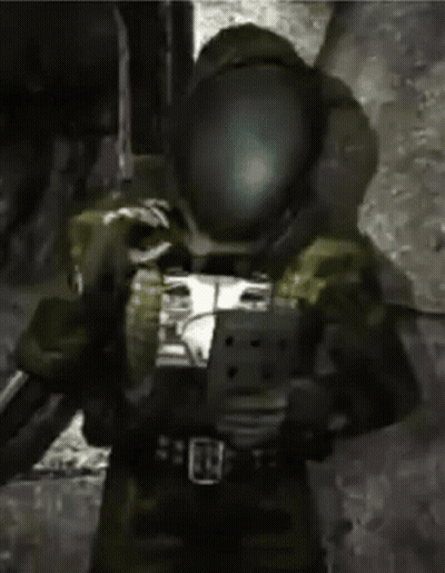 Person In Military Uniform And Helmet GIF