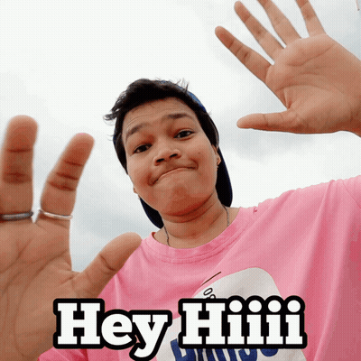 Person In Pink Hey Hiii Shirt GIF