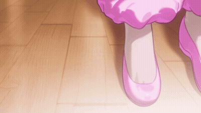Person In Pink Shoes Standing GIF